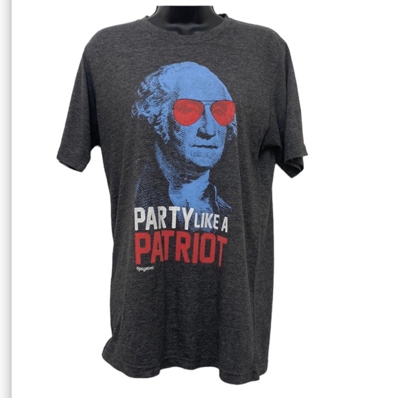 Tipsy Elves Other - Tipsy Elves Party like a Patriot gray t shirt size medium (482)